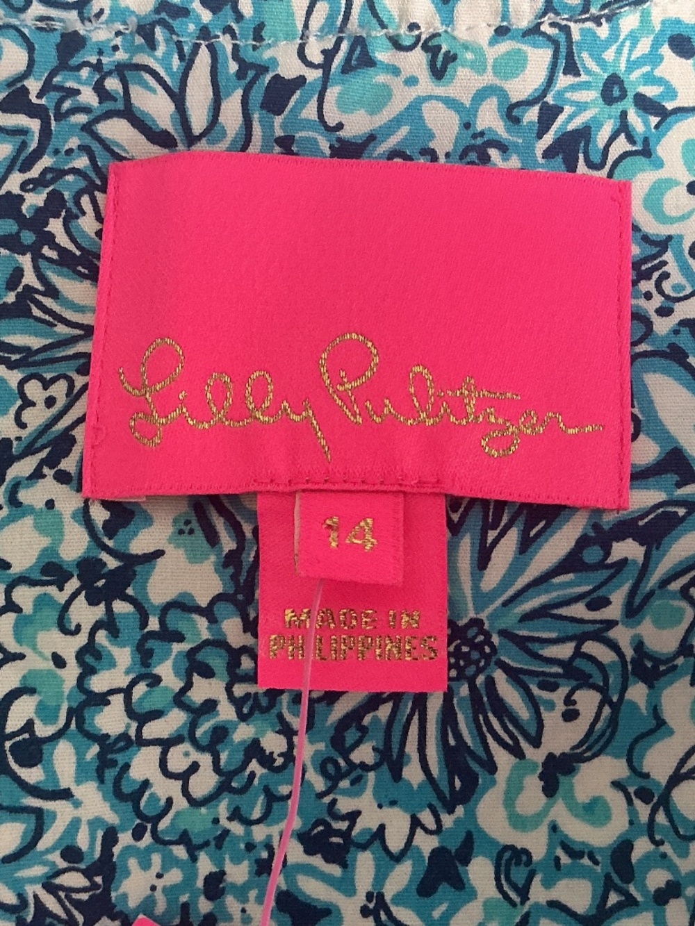 Lilly Pulitzer sz 14 Gulianna Stretch Cotton Dress Blooming Together NWT - Picture 4 of 8